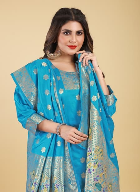 Hina Paithani Suits Silk Dress Material Catalog